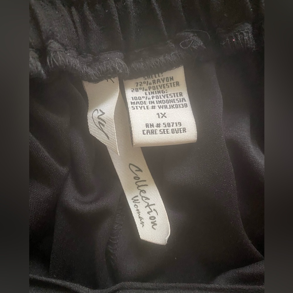 Black wrap skirt - size 1X - Picture 3 of 11